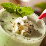 Pistachio Juice With Ice Cream